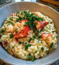 lobster tail risotto