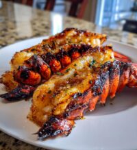 lobster tails on the grill