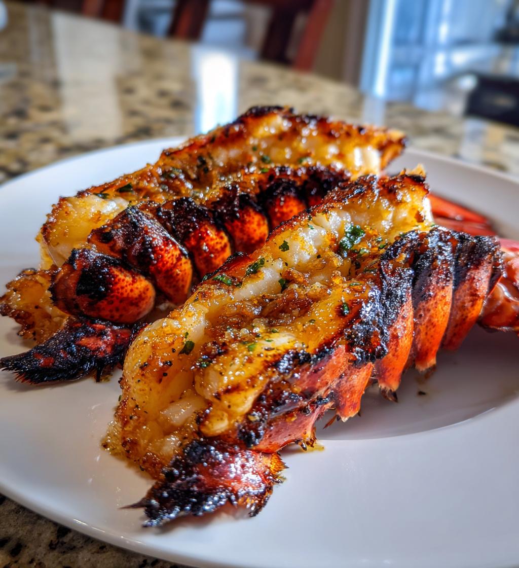 lobster tails on the grill
