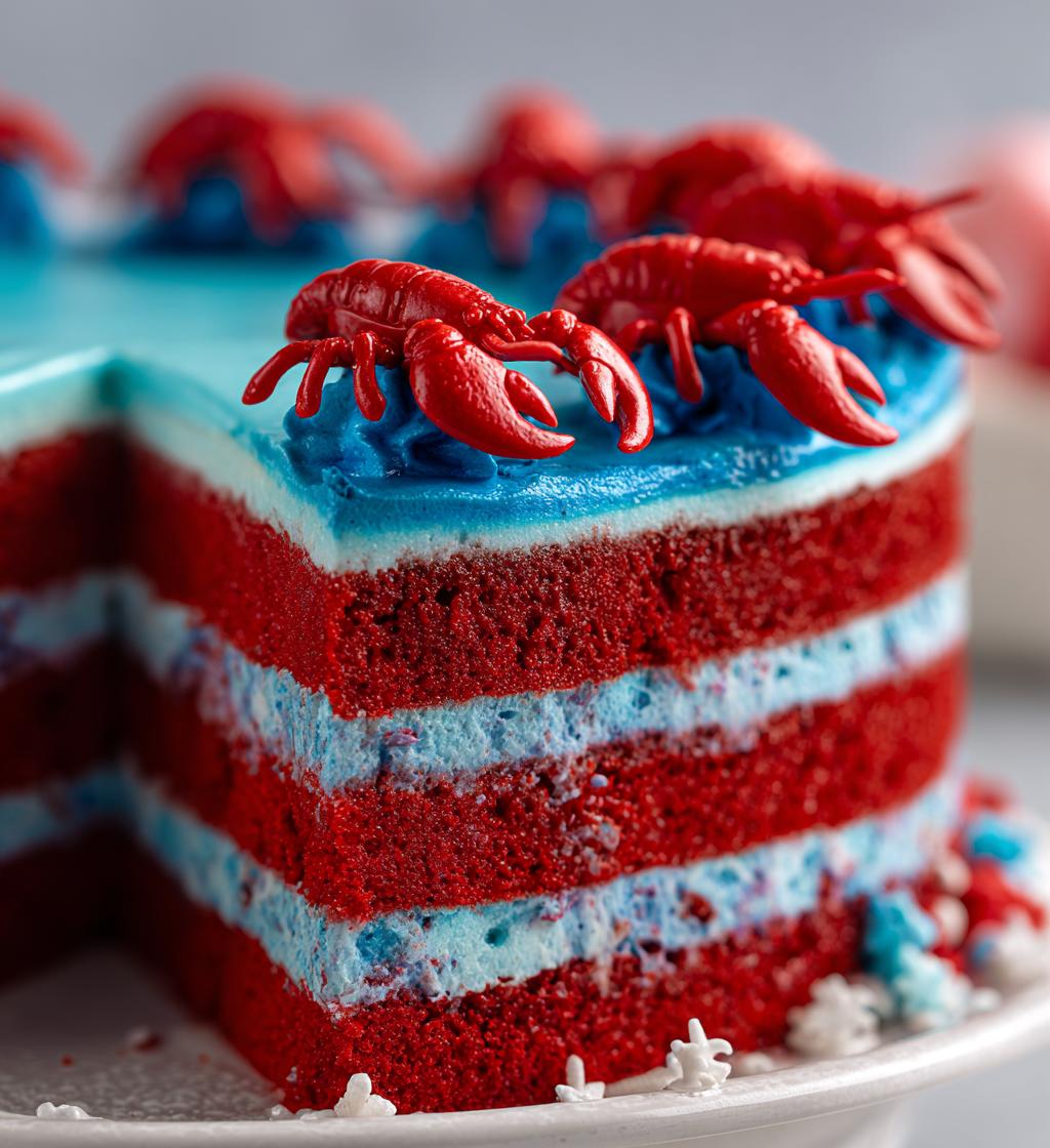 lobster themed cake