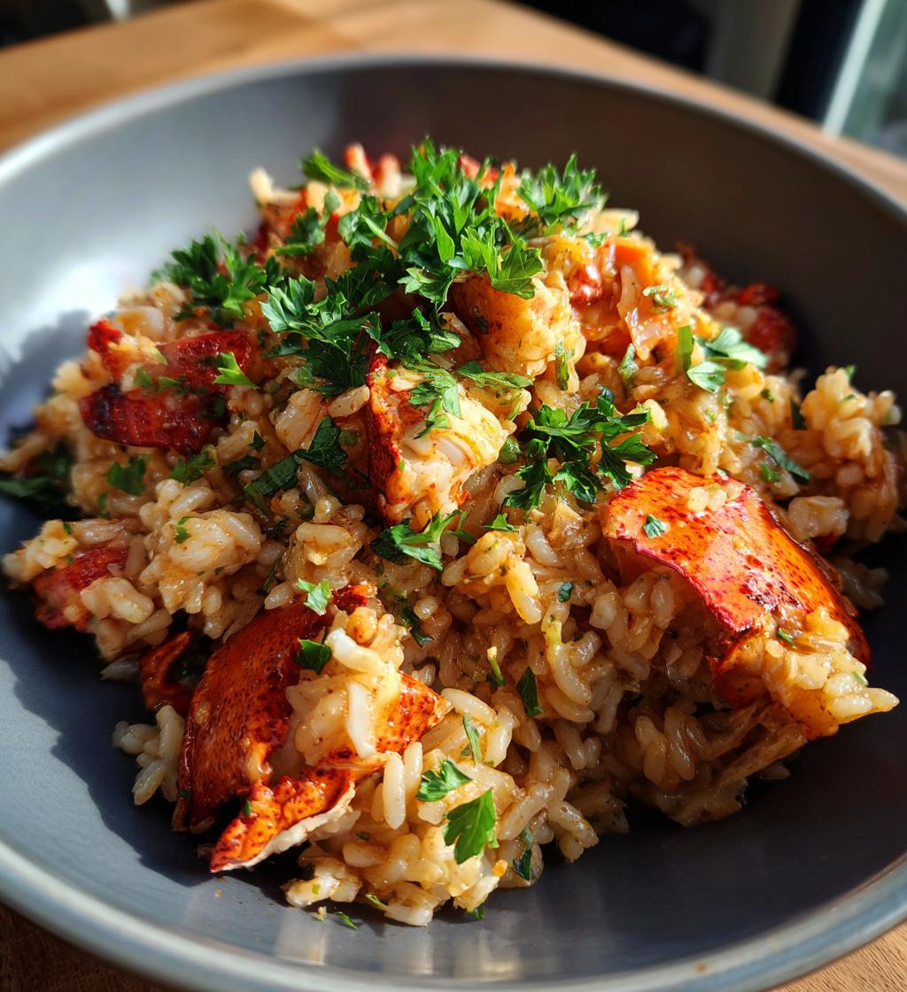 lobster with rice
