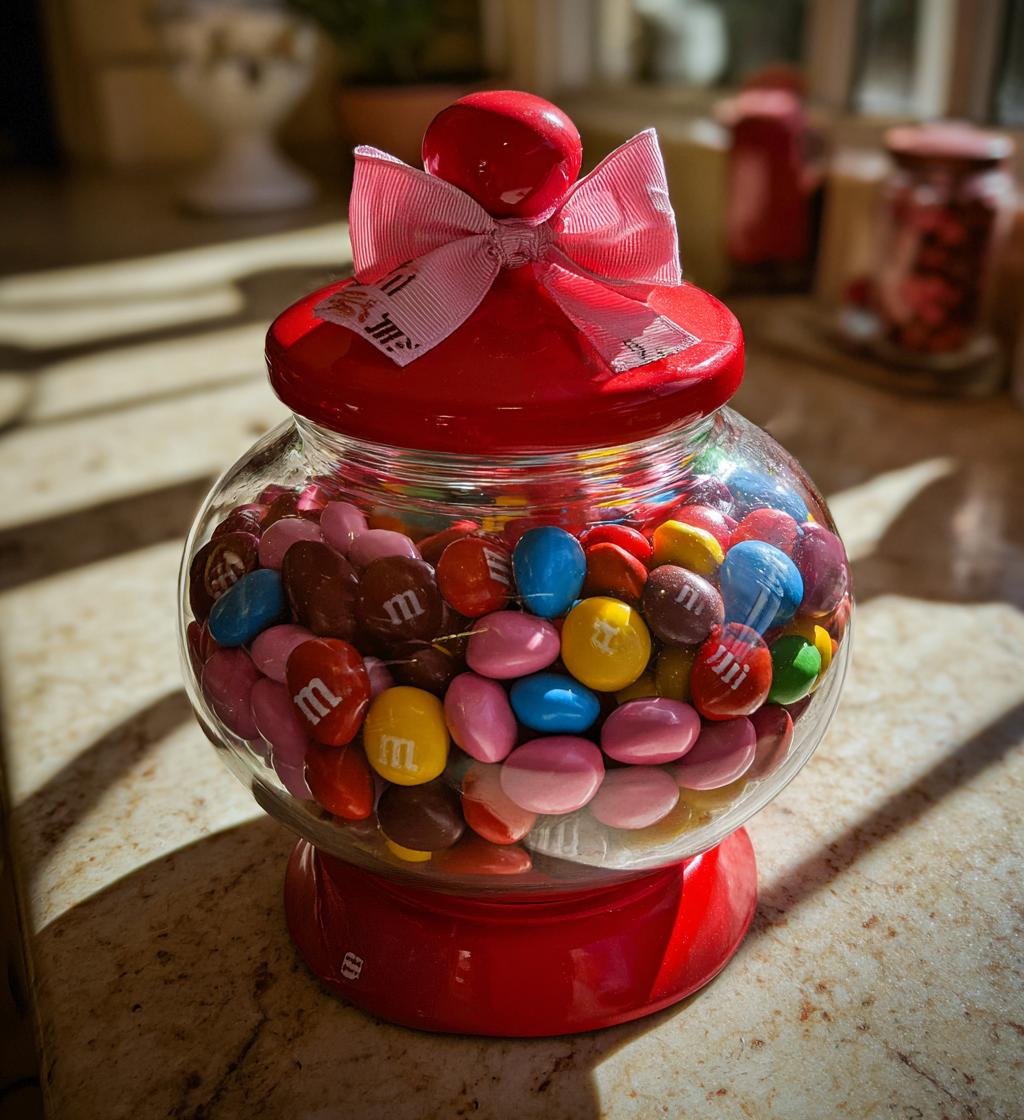 m&m candy dispenser valentine