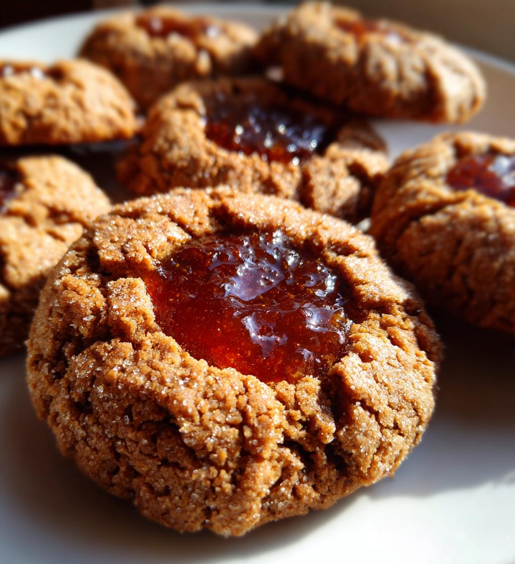 molasses thumbprint cookies