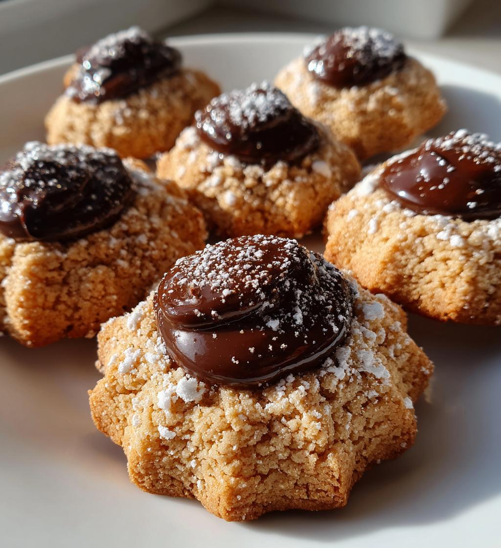 mushroom thumbprint cookies