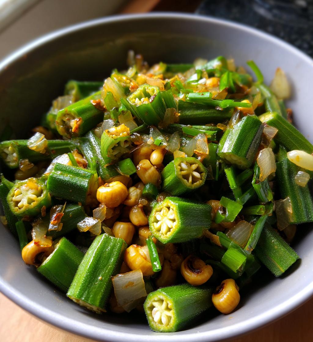 okra and black eyed peas