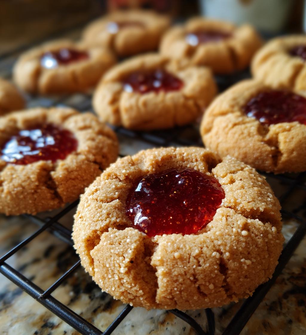 peanut butter and jelly cookies
