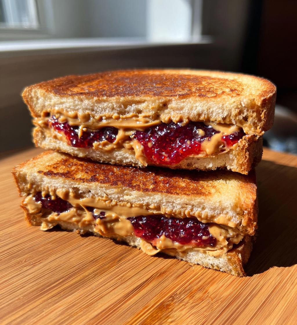 peanut butter and jelly sandwich