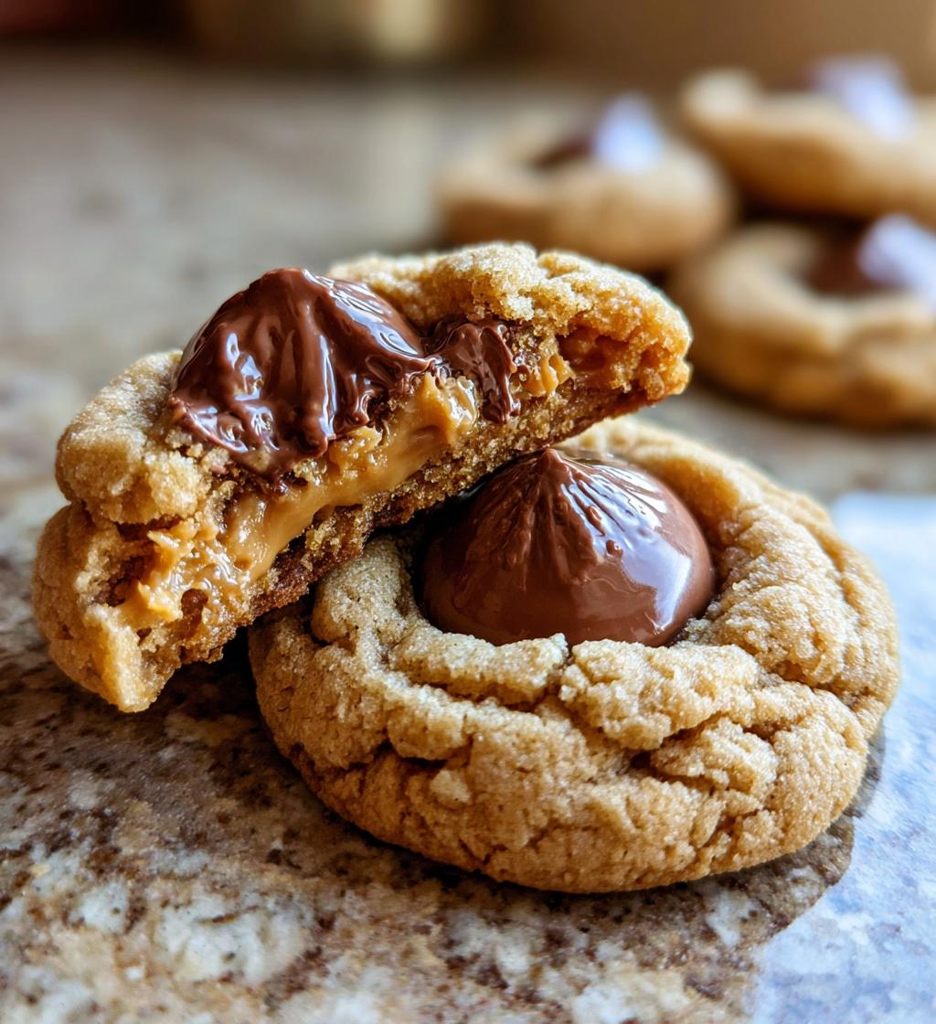 peanut butter hershey kiss cookies