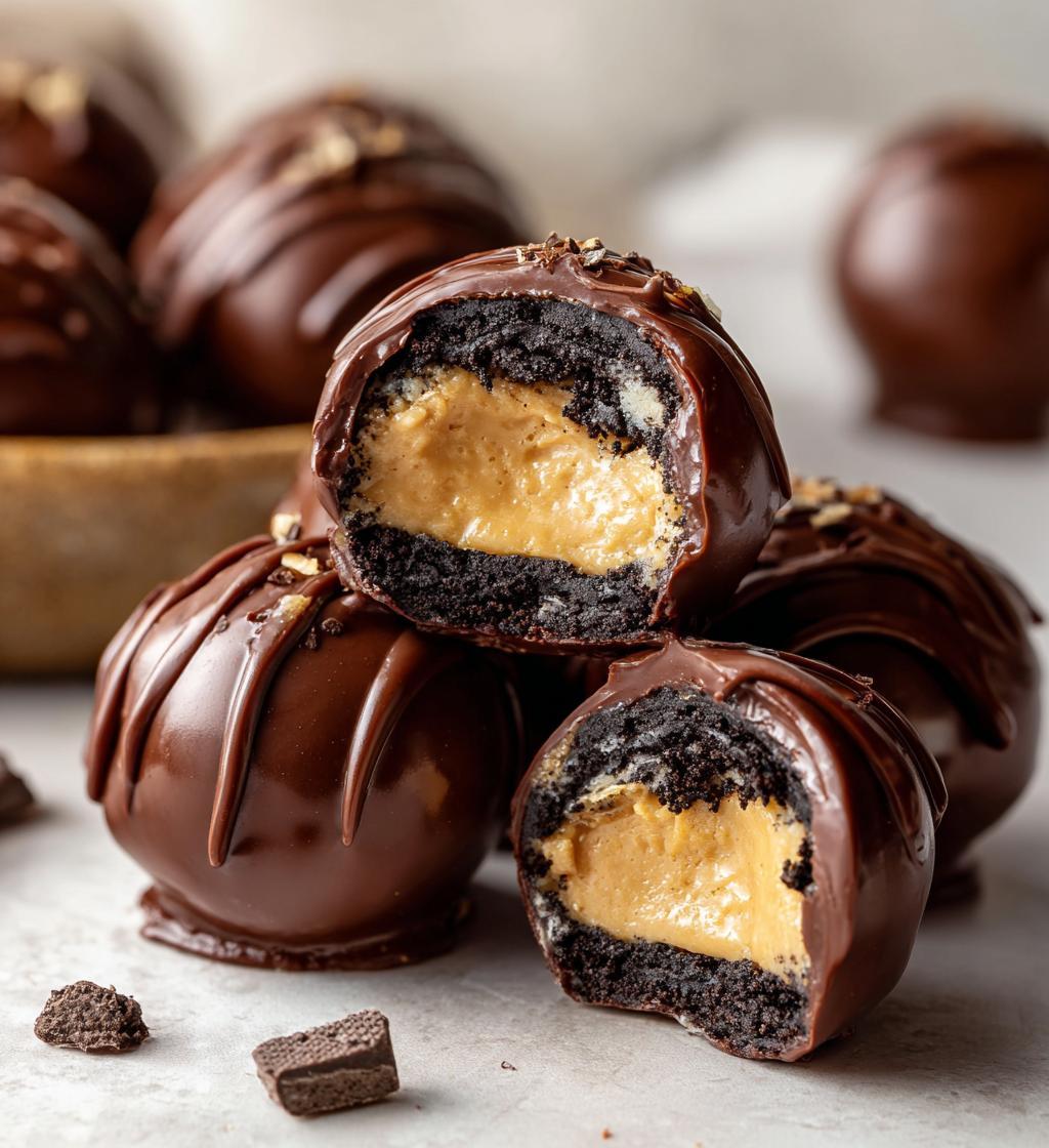 peanut butter oreo buckeyes