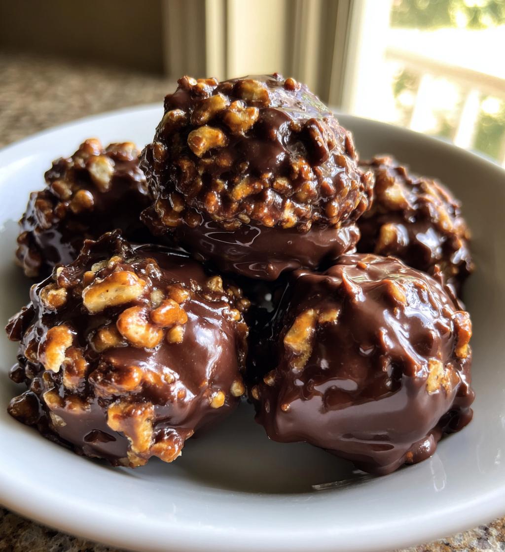 peanut butter pretzel buckeyes