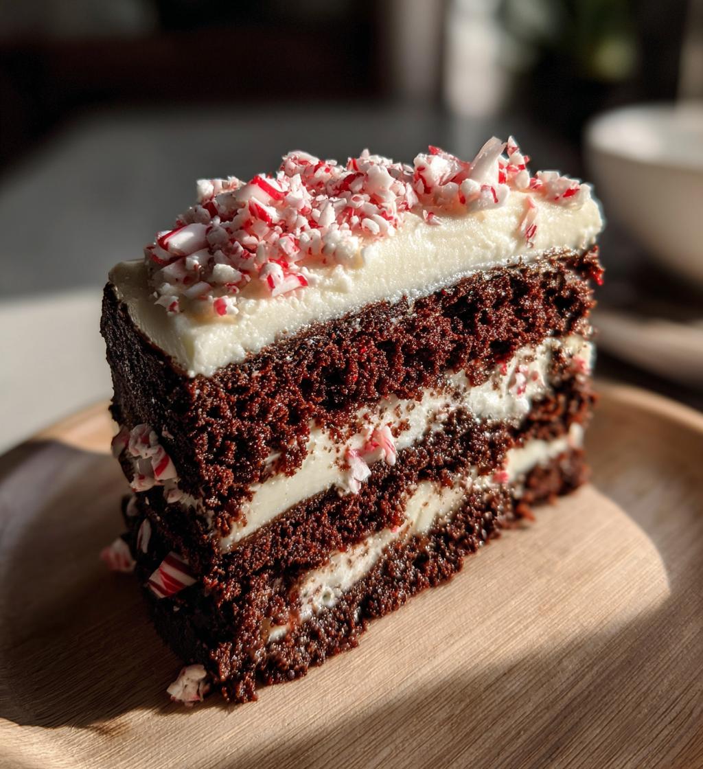 peppermint bark cake