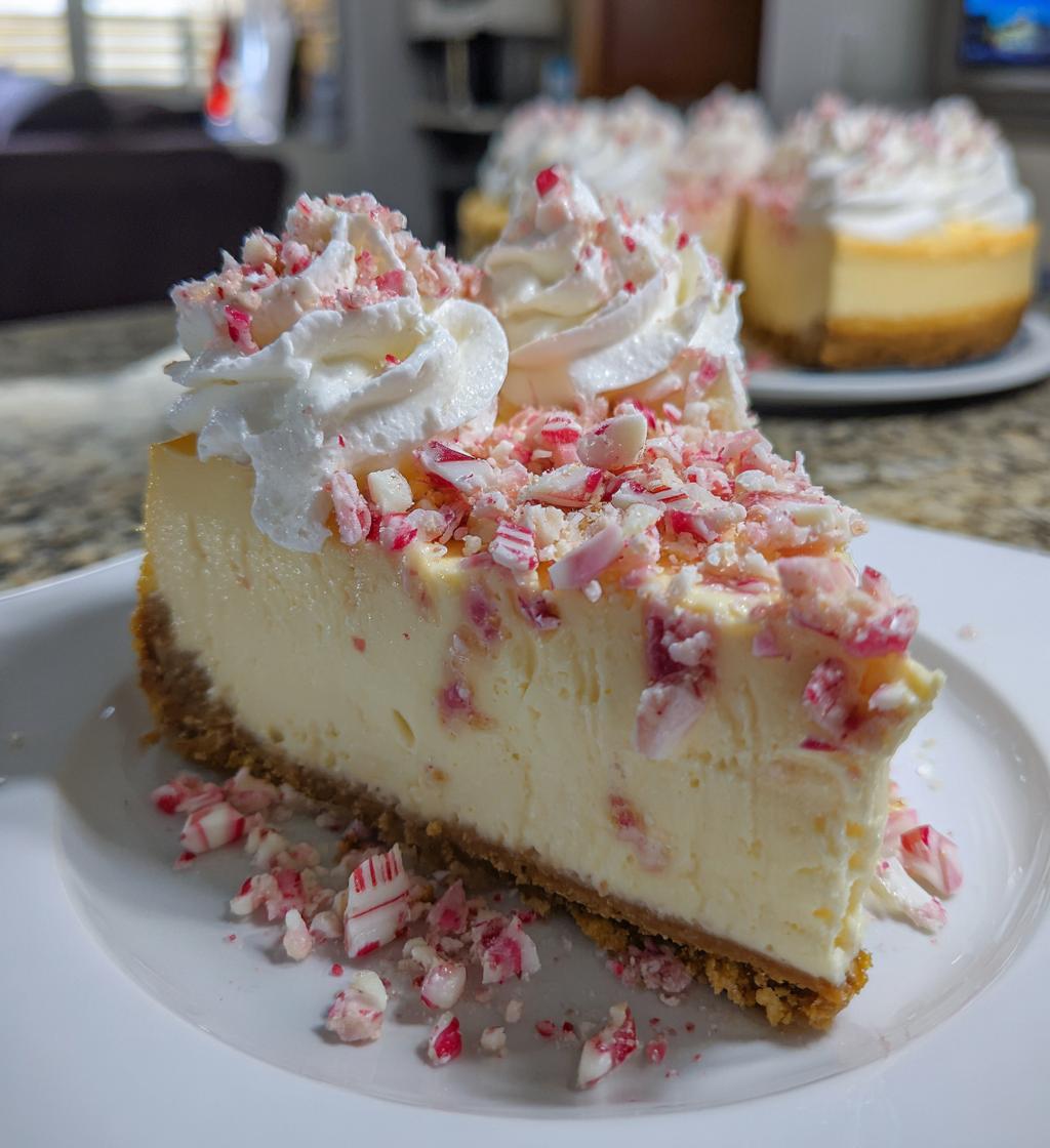 peppermint bark cheesecake