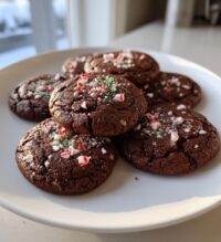 peppermint brownie cookies