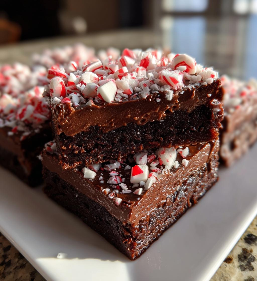 peppermint brownies