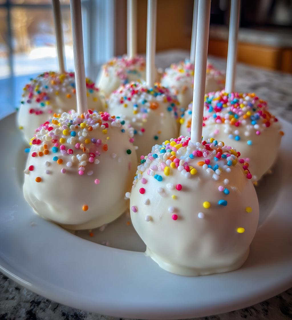 peppermint cake pops