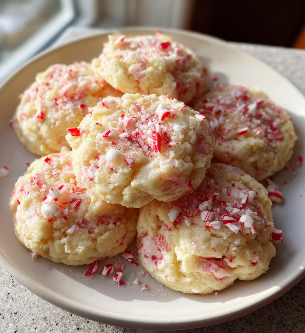 peppermint cheesecake cookies