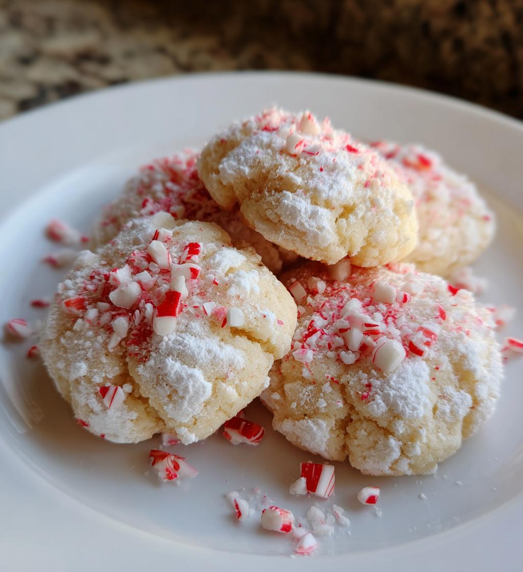 peppermint meltaway cookies