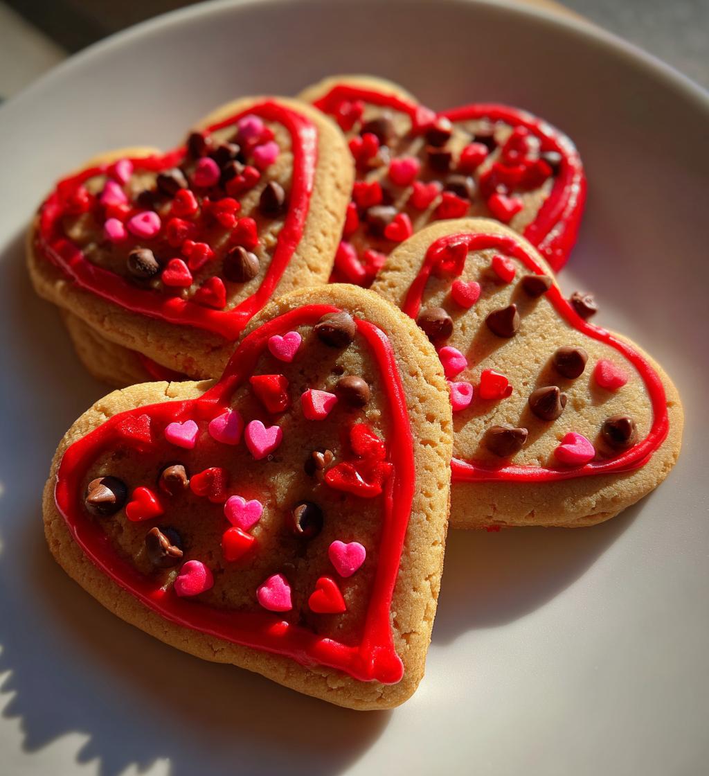 pizza valentine cookies