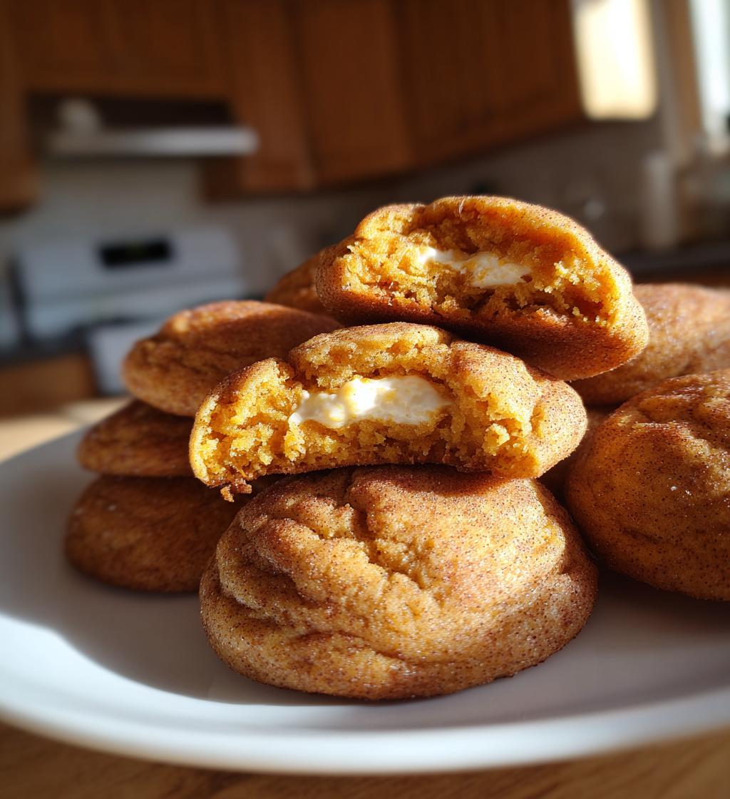 pumpkin cheesecake snickerdoodle cookies