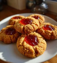 pumpkin thumbprint cookies