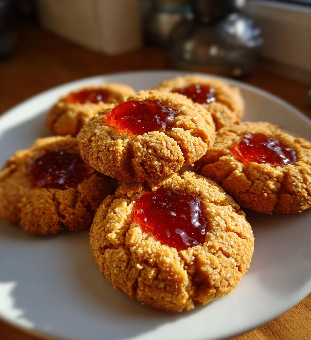 pumpkin thumbprint cookies