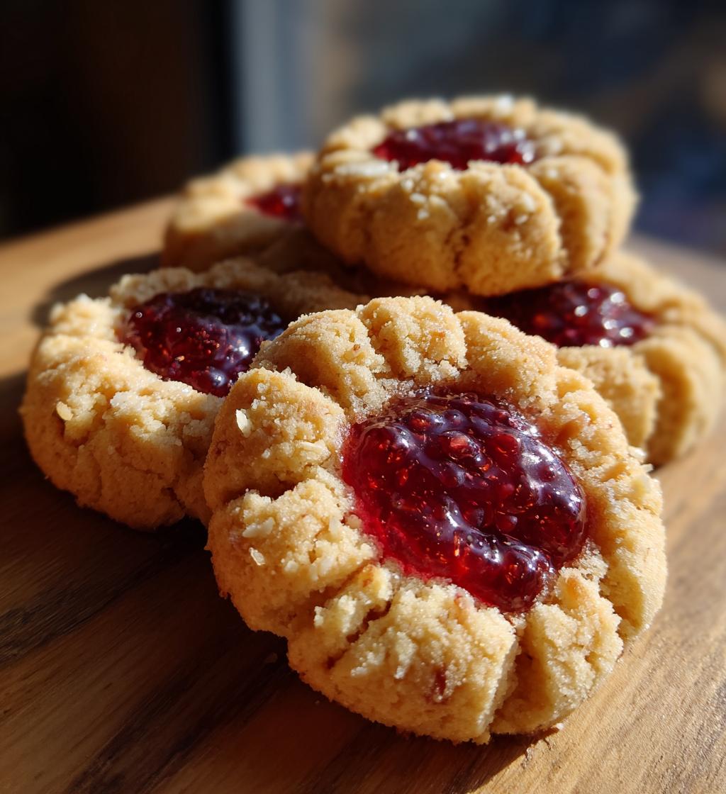 raspberry almond thumbprint cookies taste of home