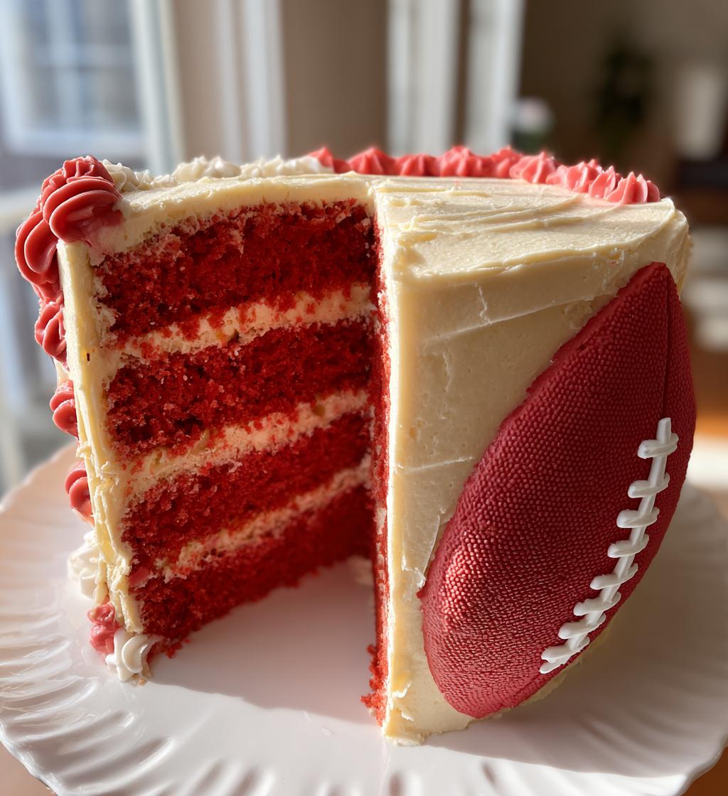 red football cake