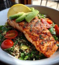 red lobster salmon bowl