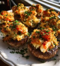 red lobster stuffed mushrooms