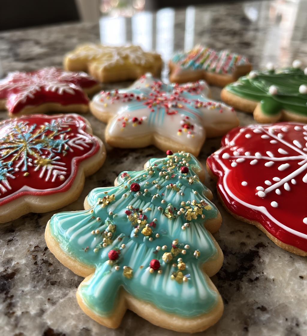 royal icing christmas cookies