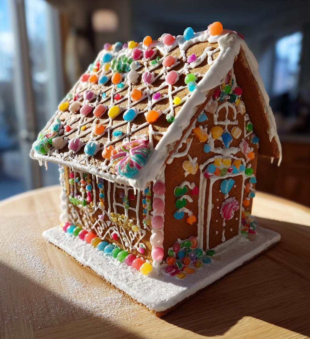 royal icing gingerbread house