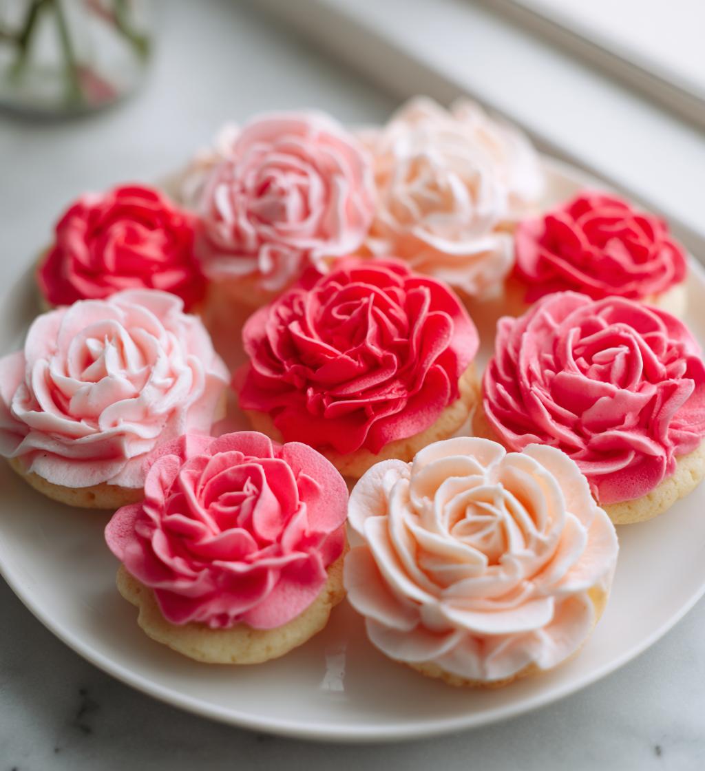 royal icing roses