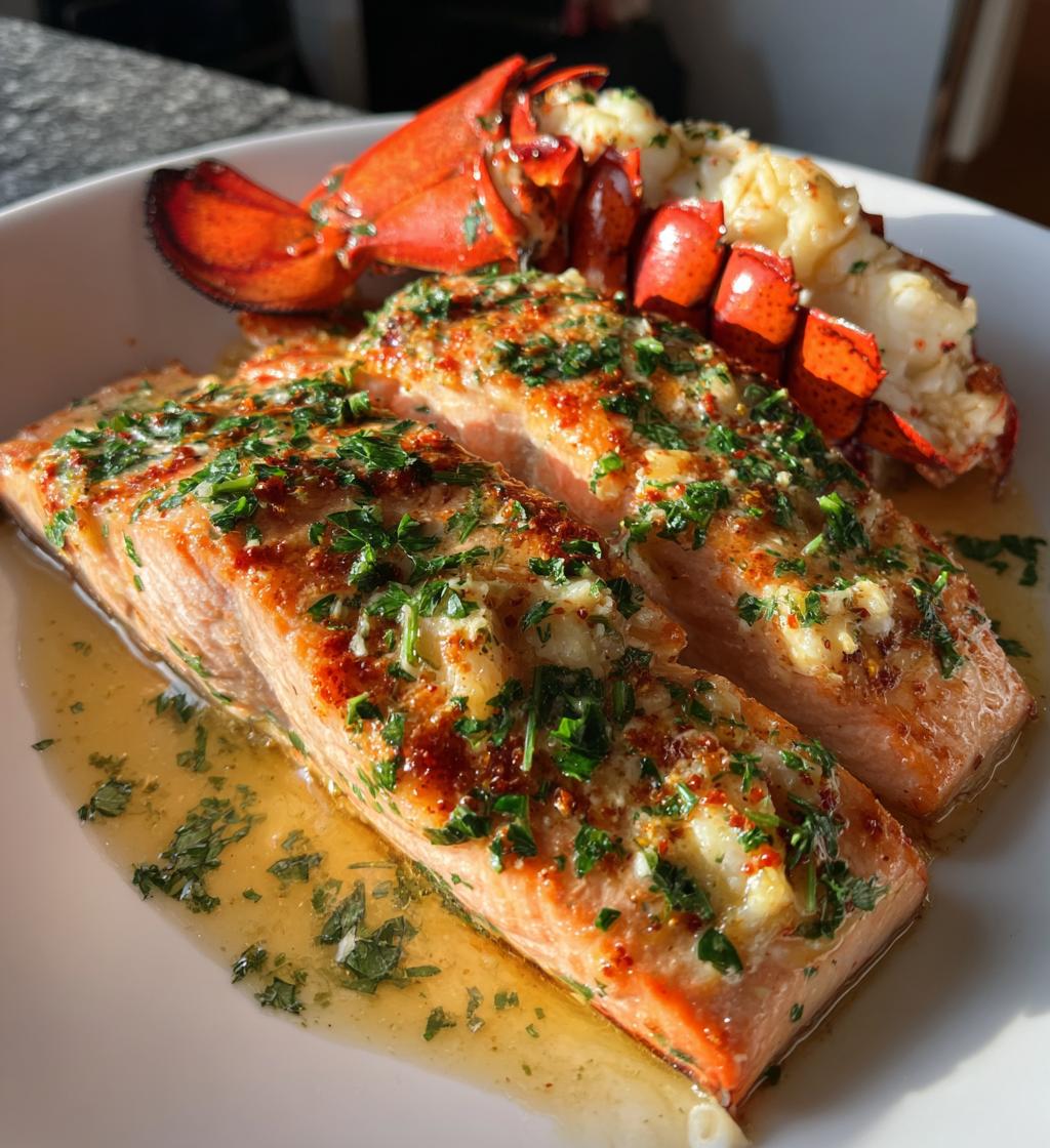 salmon and lobster dinners