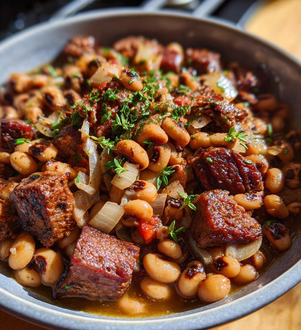 sausage black eyed peas