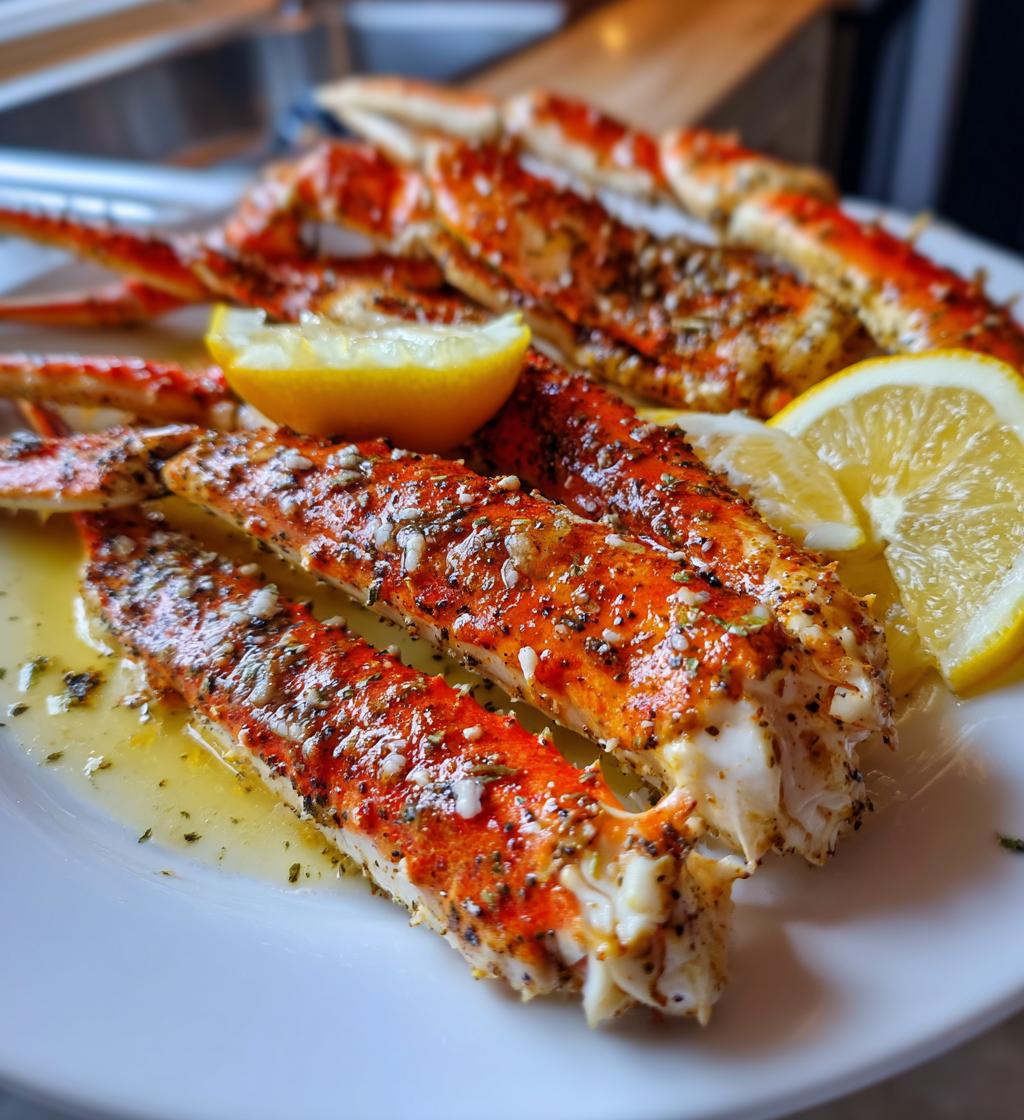 seasoned crab legs