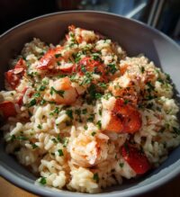 shrimp and lobster risotto