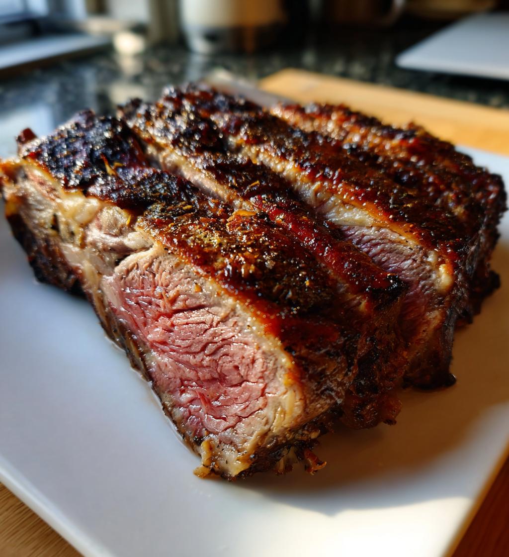 smoked ribeye roast