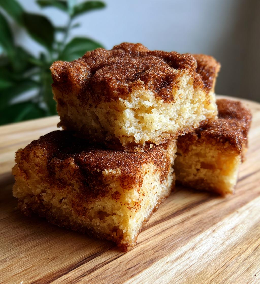 snickerdoodle bars recipe