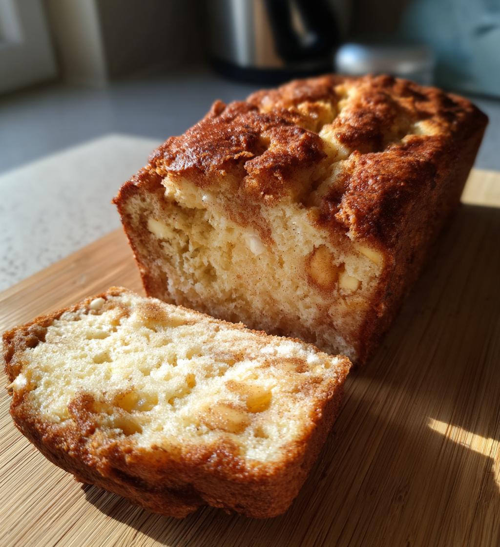 snickerdoodle bread with cinnamon chips