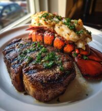 steak and lobster dinner for two