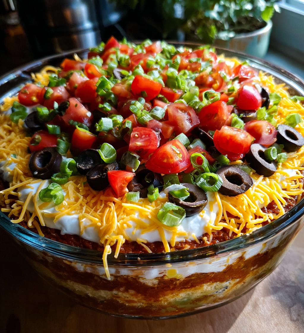 super bowl 7 layer dip