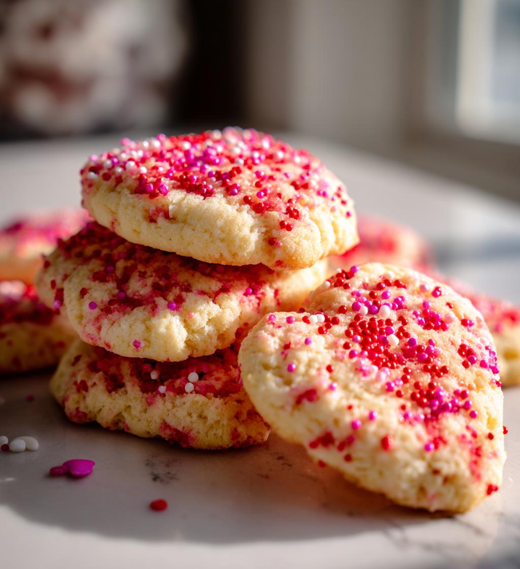 valentine butter cookies