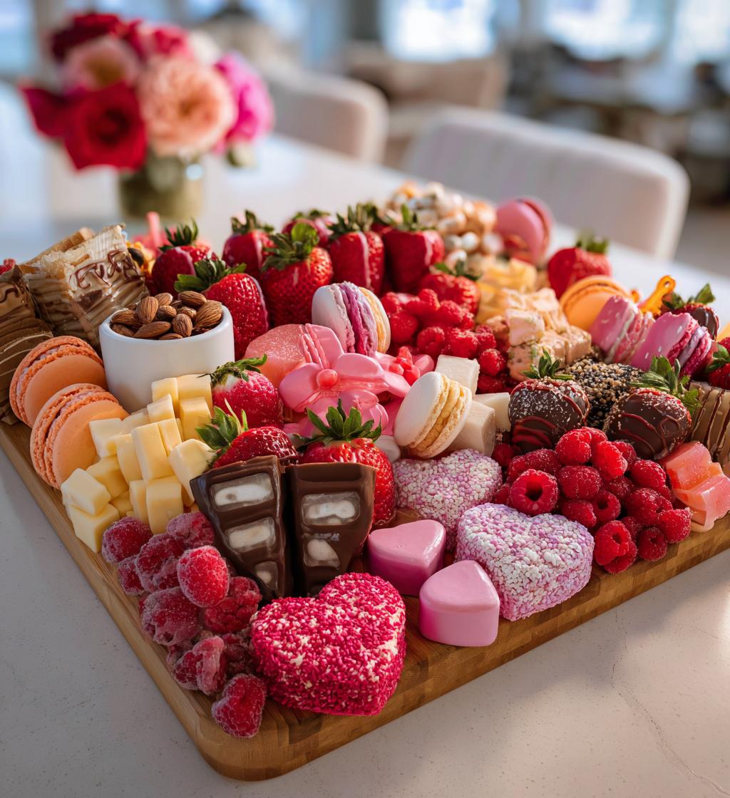 valentine candy charcuterie board