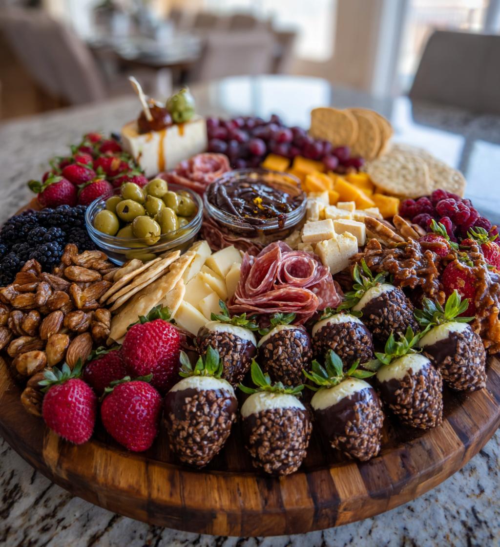 valentine charcuterie board