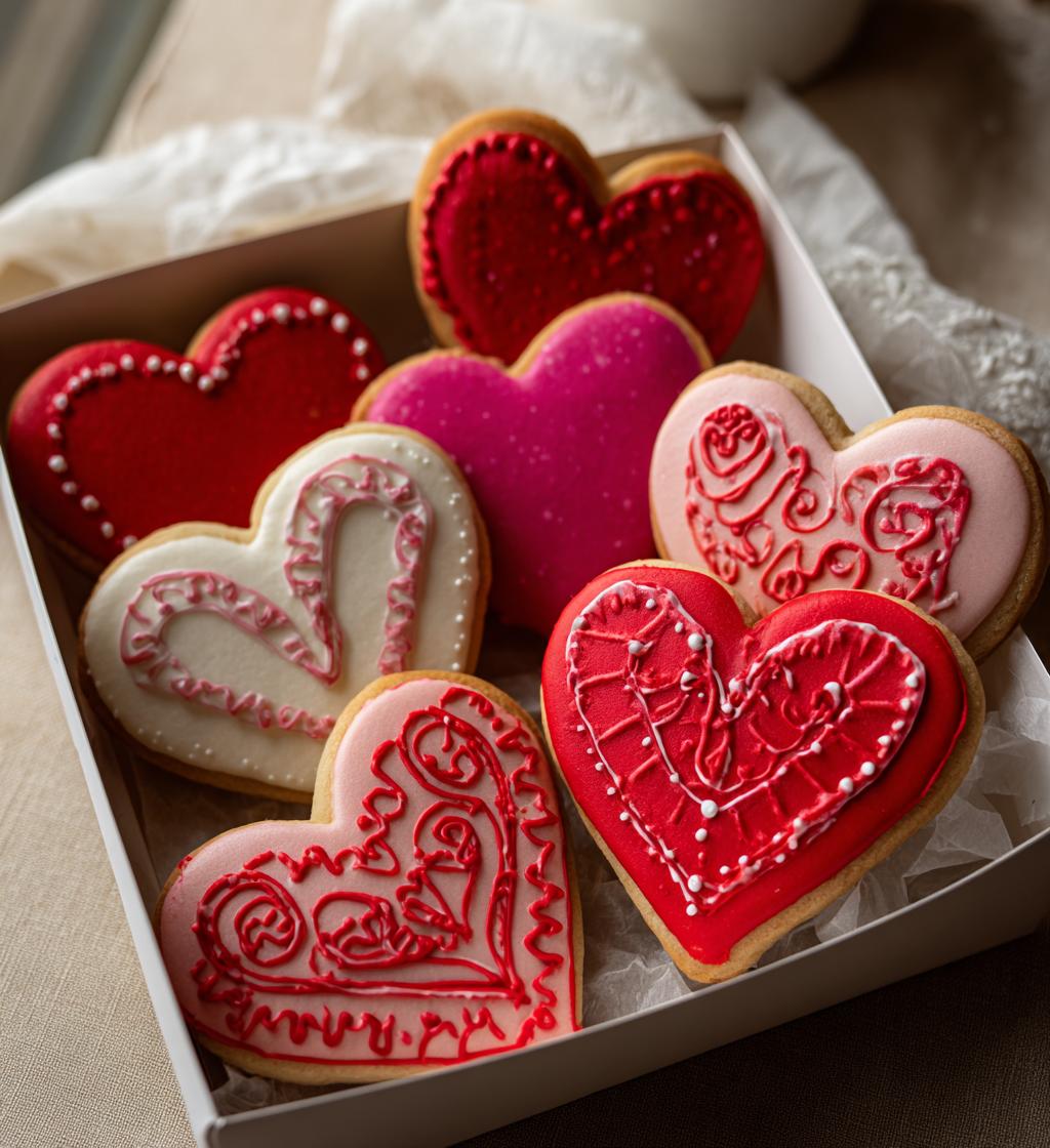 valentine cookie boxes