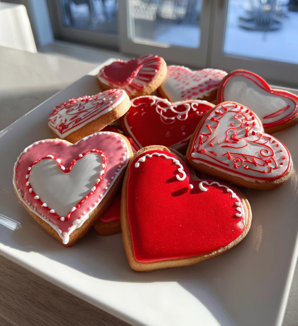 valentine cookies royal icing