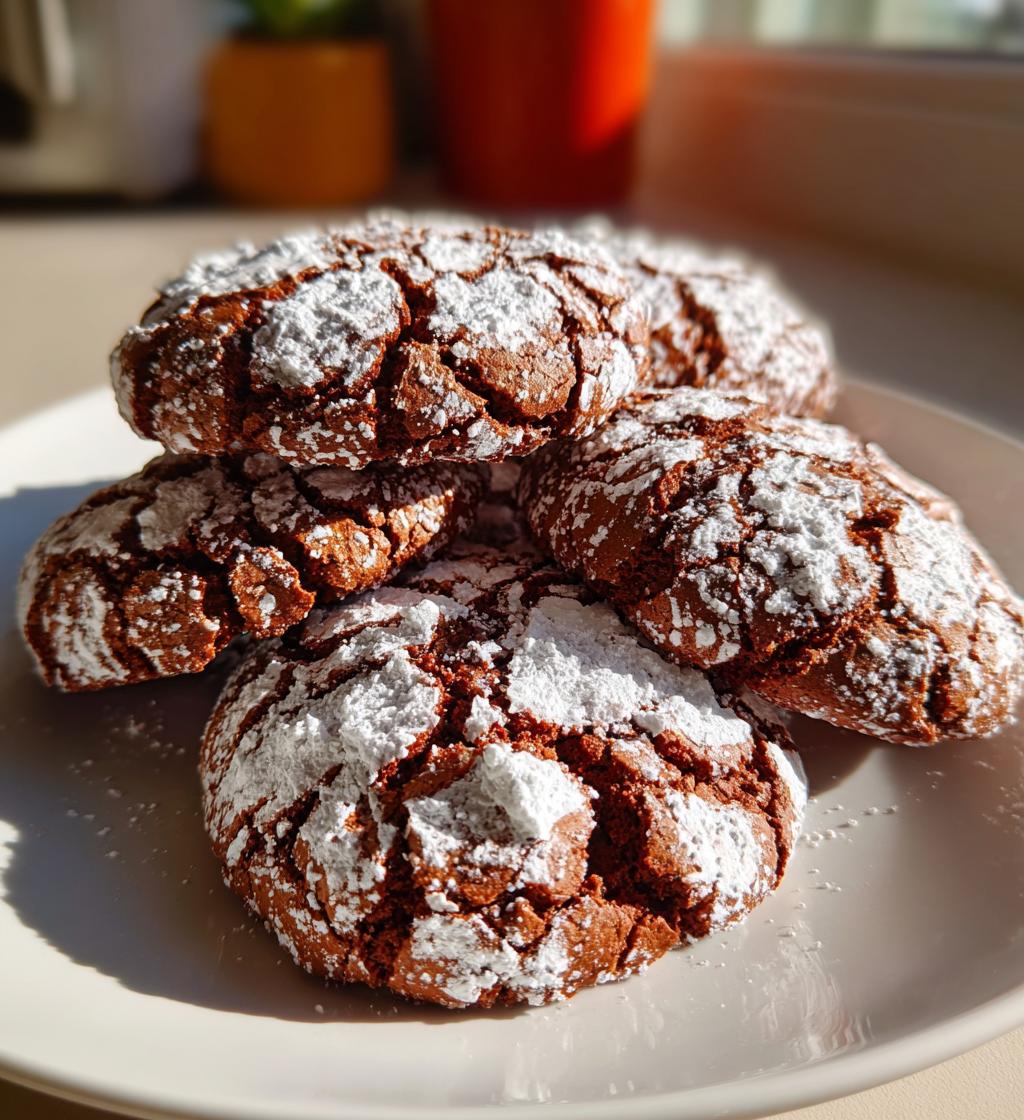 valentine crinkle cookies