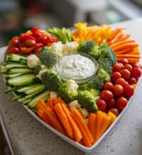 valentine vegetable tray