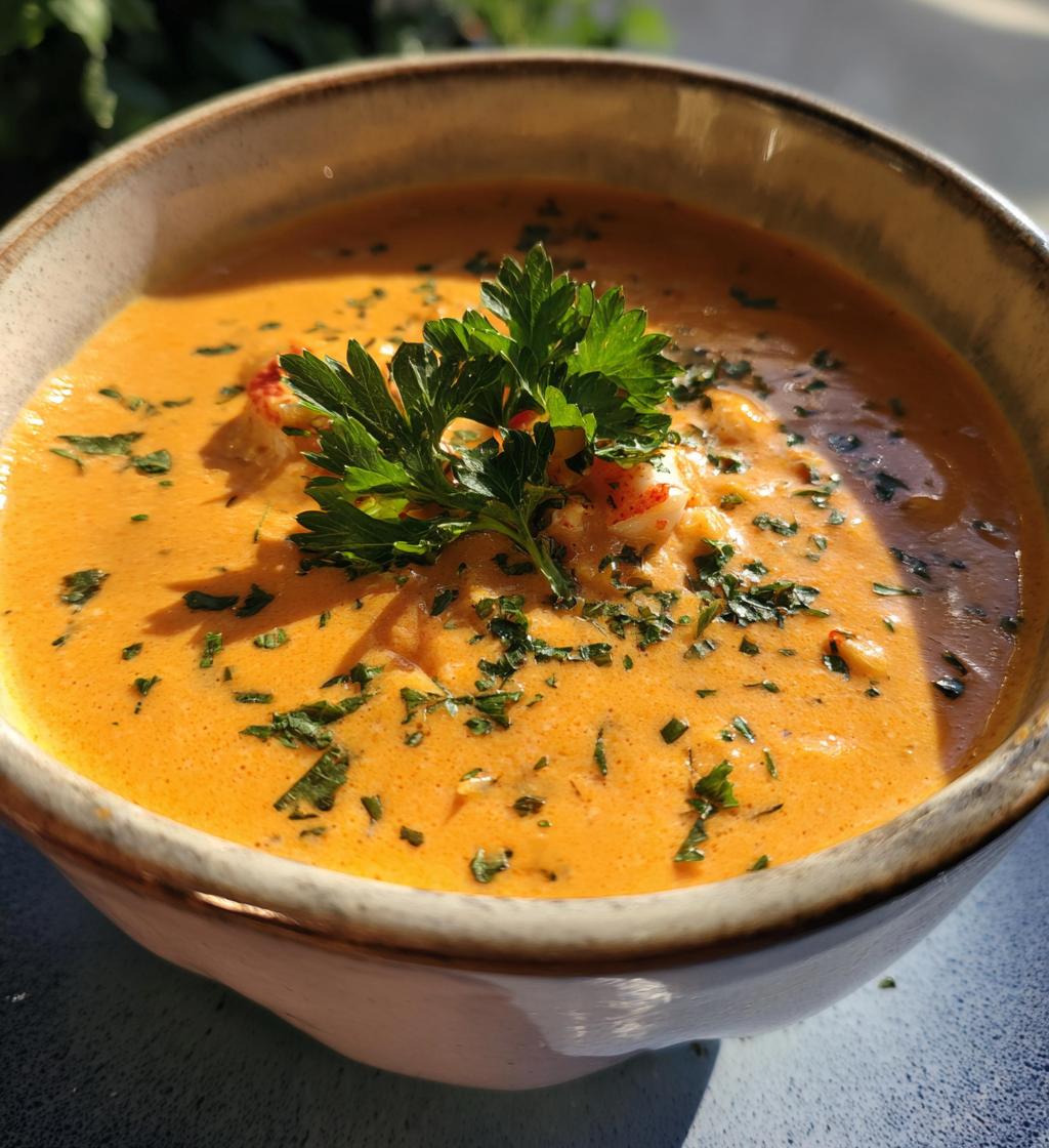vegan lobster bisque