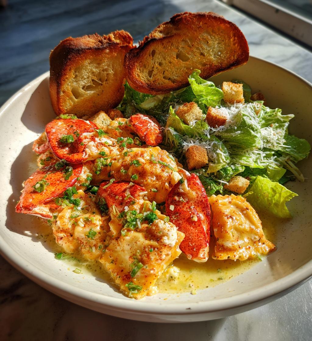 what to serve with lobster ravioli